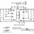 Strybuc HINGE ADJUSTABLE SET RH 857-10429